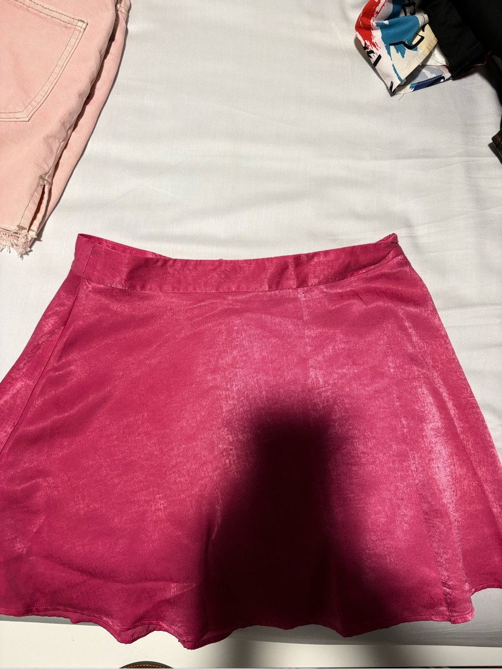 Hot Pink A-Line Skirt